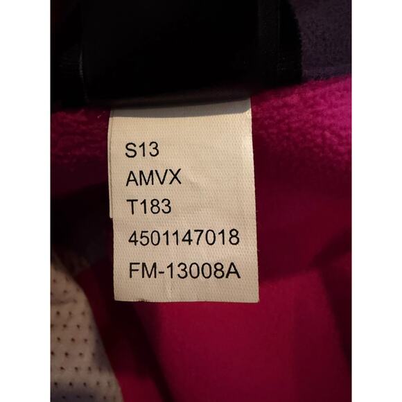 The North Face Women’s Fleece Jacket Pink Geometric Full Zip Softshell Medium - Picture 9 of 10